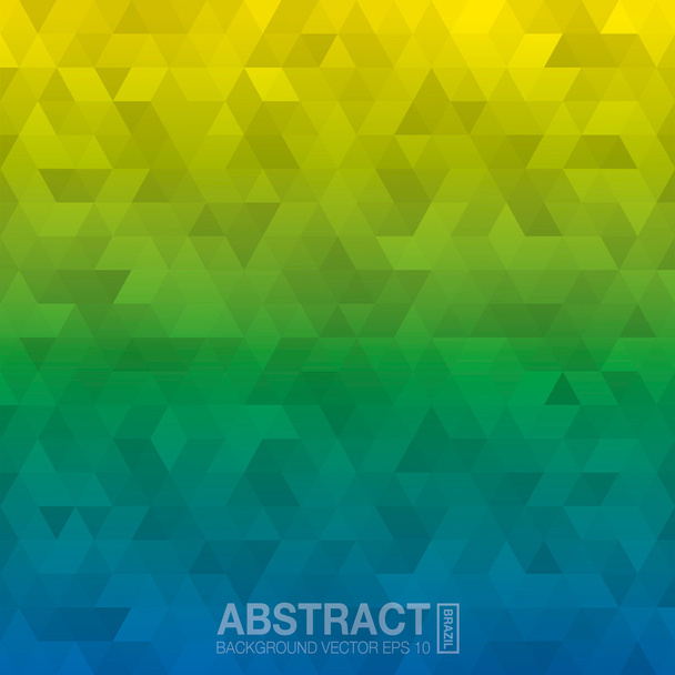 Fondo abstracto en colores de Brasil. vector eps10
. - Vector, imagen