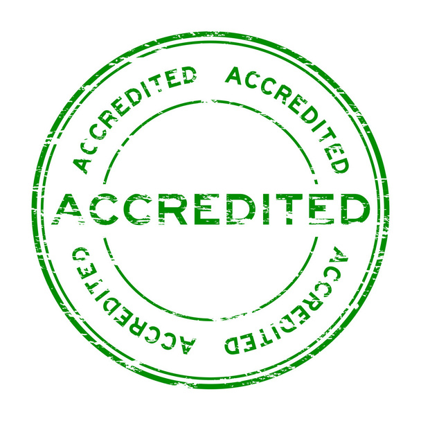 Огромная зелёная аккредитованная марка
 - Вектор,изображение