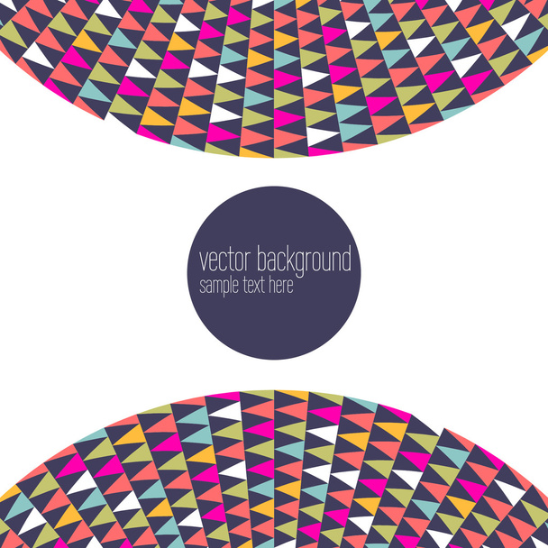 Vector abstract geometric frame background template - Vektör, Görsel