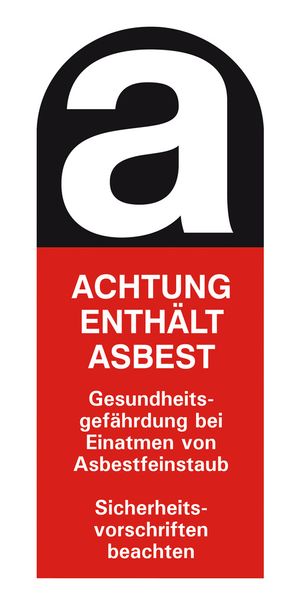 Asa asbest asbesto asbestosis etiqueta engomada cantar ico peligro simbolactive peligro corrosivo
 - Vector, Imagen
