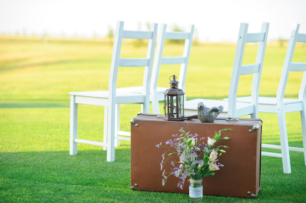 wedding lawn flowers - Photo, Image