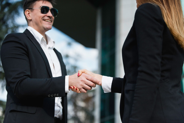 Businessman shaking hand - Photo, Image