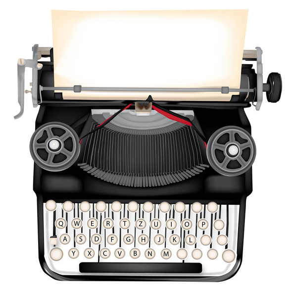 macchina da scrivere - Vettoriali, immagini
