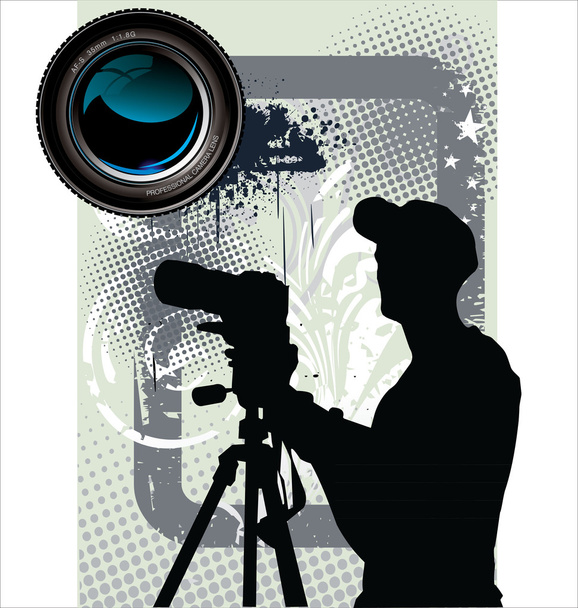 Photographer background - Vector, Imagen
