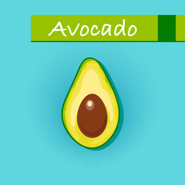 Avocado vector illustration - Vector, Image