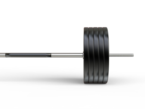 Olympic Barbell Weight - closeup on weight plates - Foto, Imagen