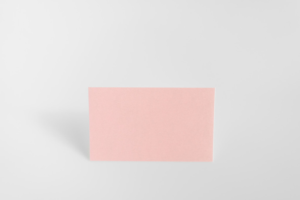 Blank business card, postcard with soft shadows. - Φωτογραφία, εικόνα