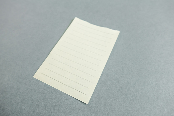 Blank note paper with soft shadows. - Zdjęcie, obraz