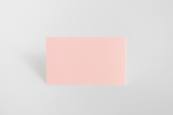 Blank business card, postcard with soft shadows. - Фото, изображение