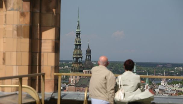 Blick über Riga in Lettland - Foto, Bild