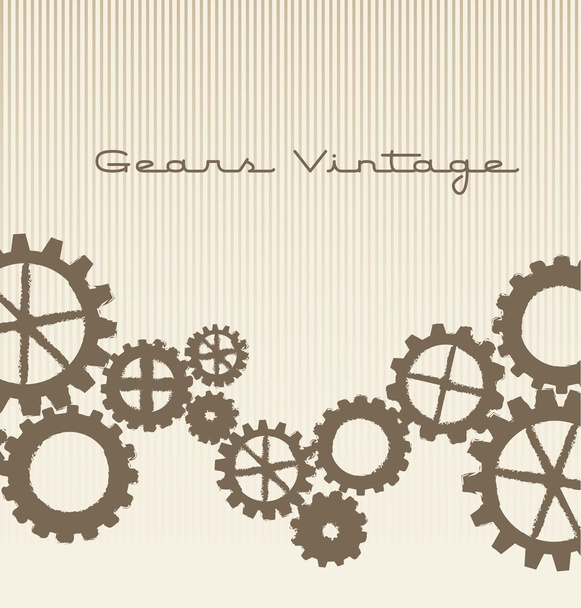 gears vintage - Vektori, kuva