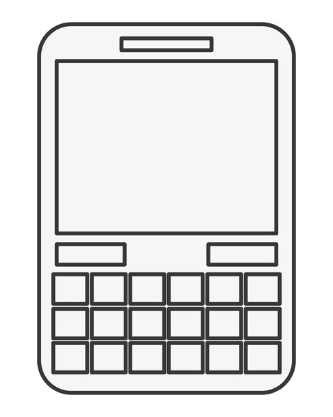 celular com vários botões abaixo do ícone de tela
 - Vetor, Imagem