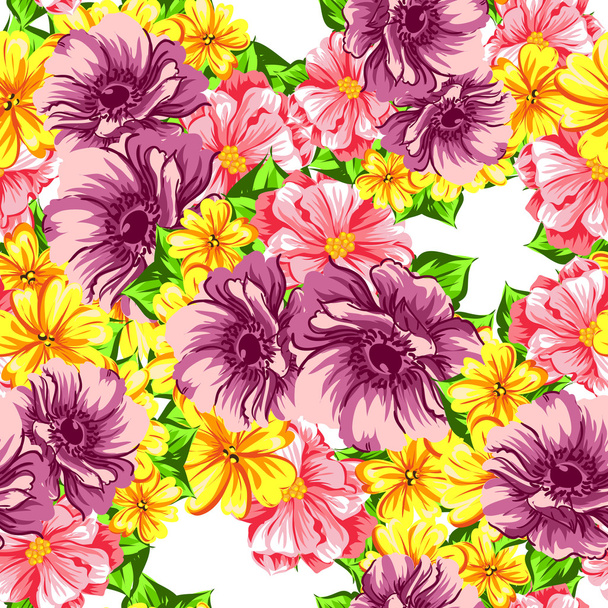 flower pattern background - Vettoriali, immagini