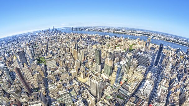 Вид на Нью-Йорка Манхеттен - Фото, зображення