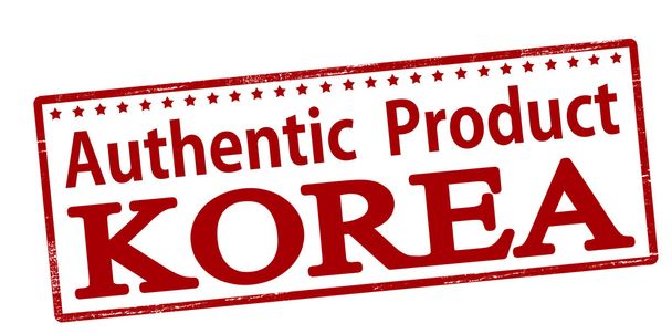 Hiteles termék koreai - Vektor, kép