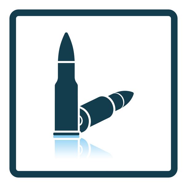 Ikone der Gewehrmunition - Vektor, Bild