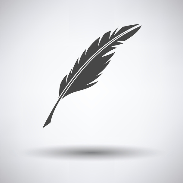 Writing feather icon - Vector, Image