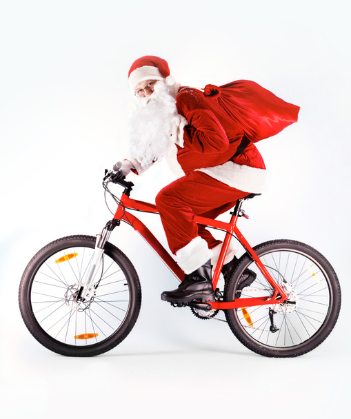 Санта с подарками
 - Фото, изображение