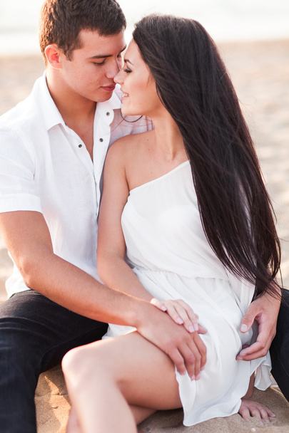 Young couple in love, Attractive man and woman enjoying romantic - Photo, image