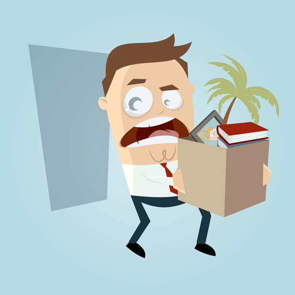 angry employee quit his job - Vettoriali, immagini