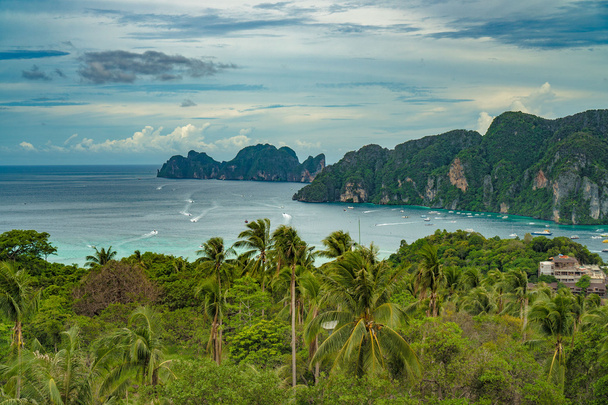 Σημείο άποψη νησί Phi Phi - Φωτογραφία, εικόνα