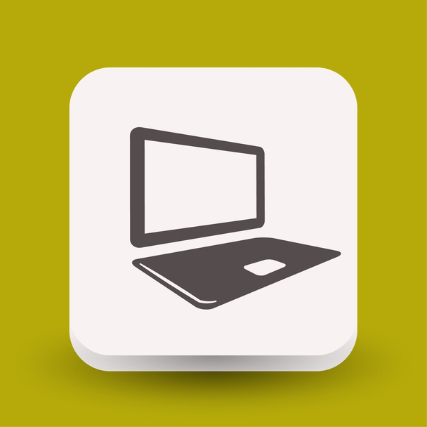 Pictograph of computer concept icon - Vector, Image