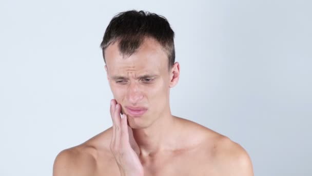牙痛的人άνδρας με πονόδοντο - Πλάνα, βίντεο