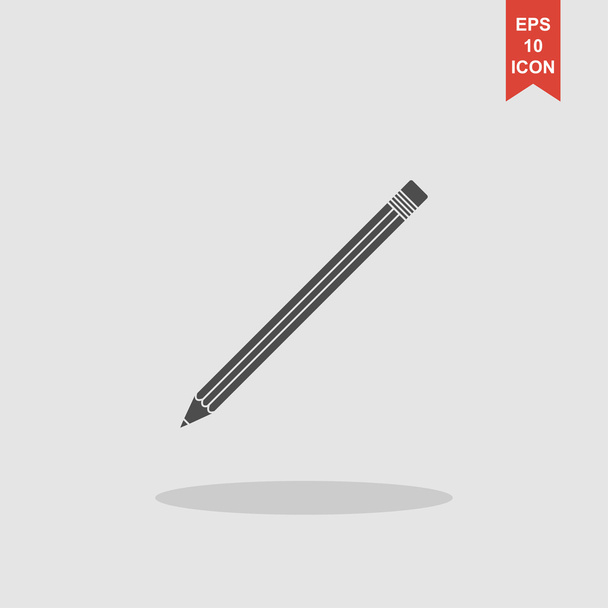 pencil icon. Flat design style. - Vector, Image