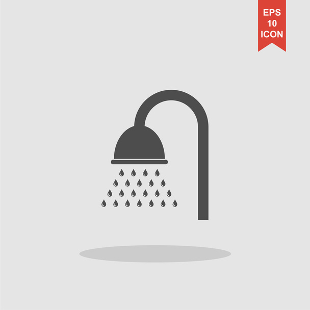 シャワーのアイコン。フラットなデザイン スタイル - ベクター画像