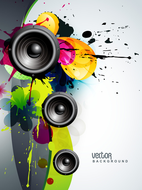 abstract music background - Vector, afbeelding