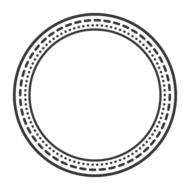 Victoriaans frame geïsoleerd pictogram ontwerp - Vector, afbeelding