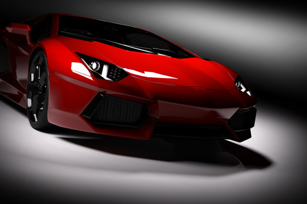 Rojo rápido coche deportivo
 - Foto, imagen