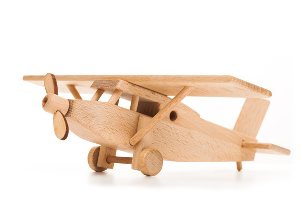 Retro houten vliegtuig - Foto, afbeelding