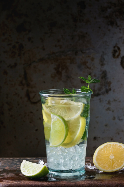 Lemonade with lime and lemon - Zdjęcie, obraz