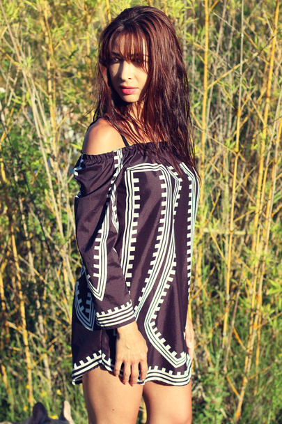 Beautiful girl wearing a tunic - Valokuva, kuva