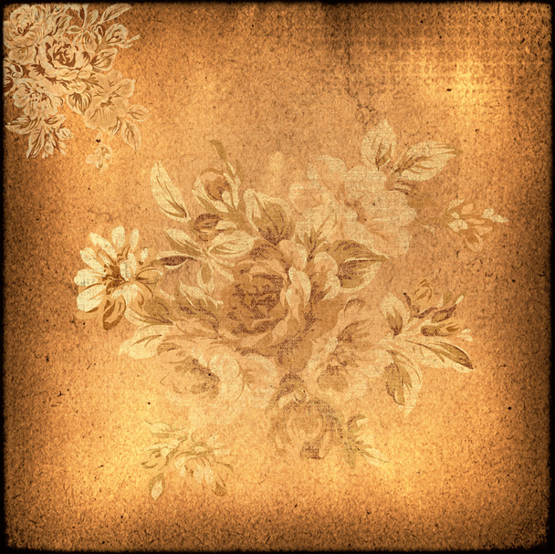 Grunge floral background. - Фото, изображение