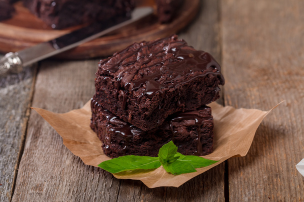 Finom csokoládé brownie - Fotó, kép