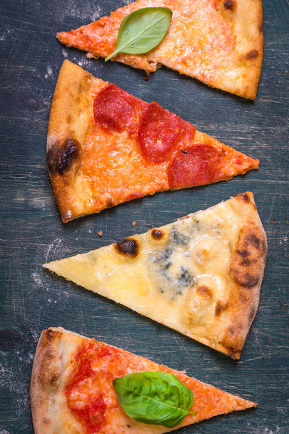Assorted pizza slices - Photo, Image