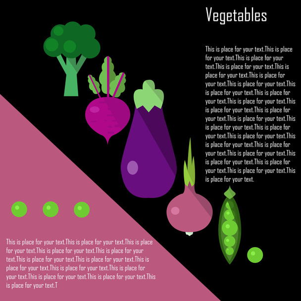 Organic food illustration. Vector illustration. - Vektor, kép
