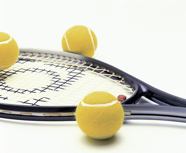 Tenis raketi ve topları - Fotoğraf, Görsel