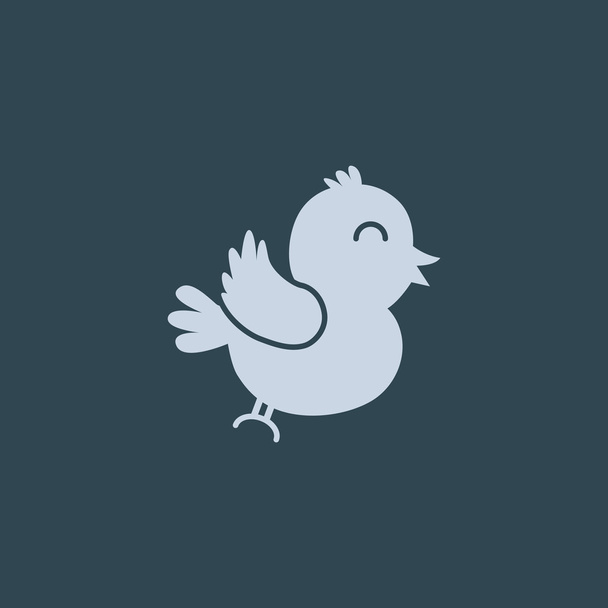 Web bird icon - ベクター画像