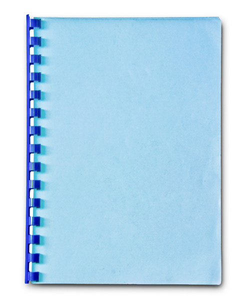 Az üres notebook elszigetelt fehér background - Fotó, kép