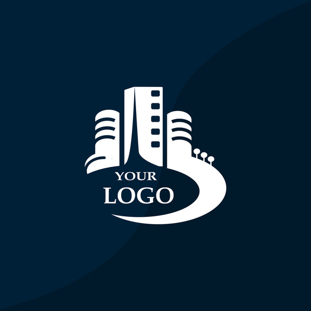 City buildings logo for your company - ベクター画像