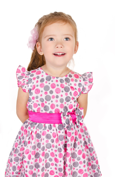 Portrait of cute smiling little girl - Foto, imagen