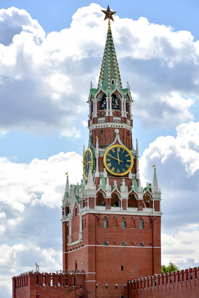 Spasská věž s hodinami  - Fotografie, Obrázek