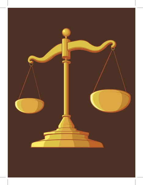Justitie schaal - Vector, afbeelding