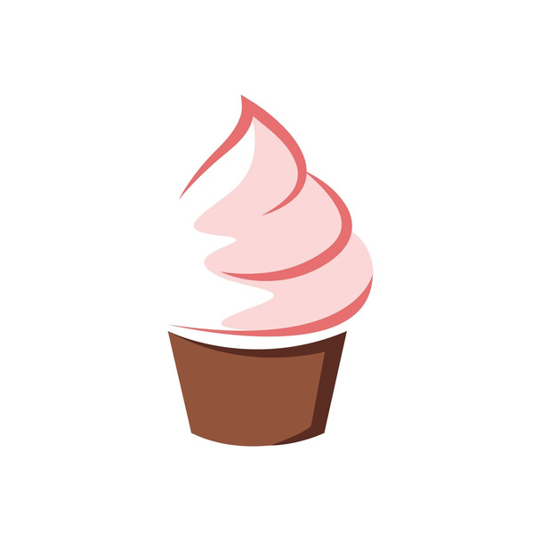 Birthday cake Logo symbol vector - Vektor, kép