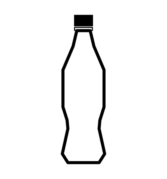 Flaschensymbol. Limonaden- und Getränkedesign. Vektorgrafik - Vektor, Bild