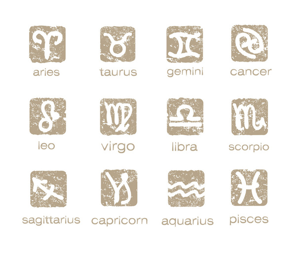 Zodiac horoscope signs vector set - Вектор, зображення
