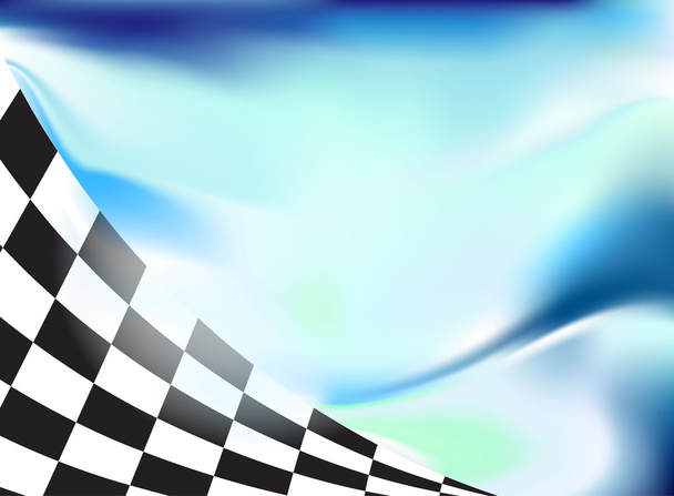Racing háttér kockás zászló wawing - Vektor, kép